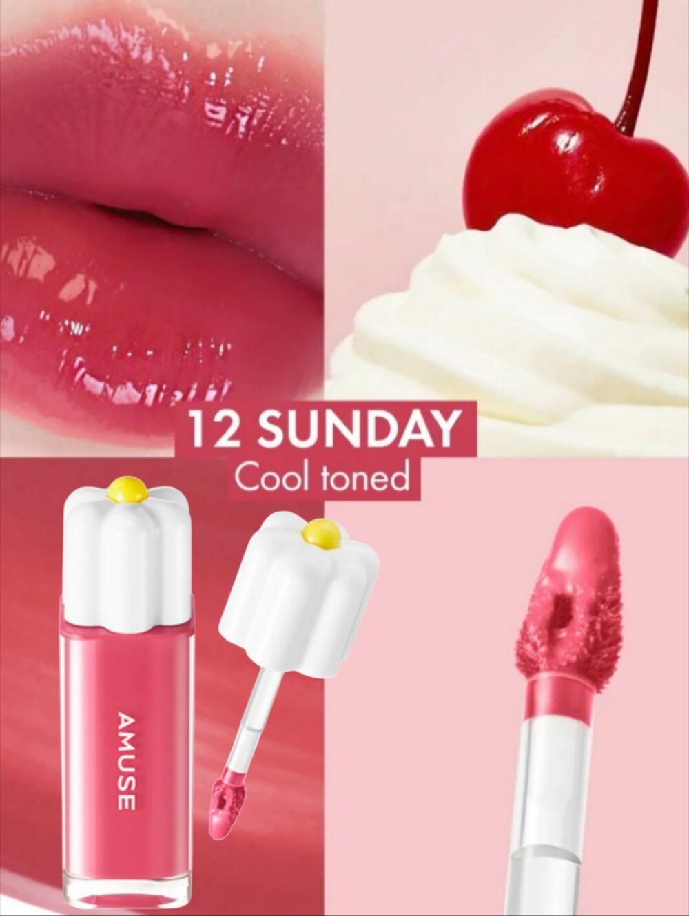 Amuse Seoul Dew Tint Lip Tint # 12 Sunday NIB A4